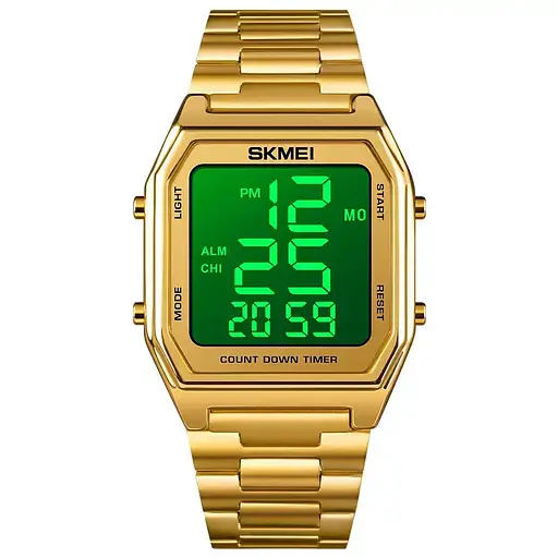 Чоловічий наручний годинник Skmei 1735 (Золотистий) - фото 4