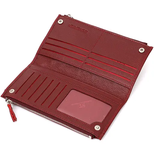 Кожаный женский кошелек ST Leather 9.8х19х1.5 см acs0026960 - фото 4