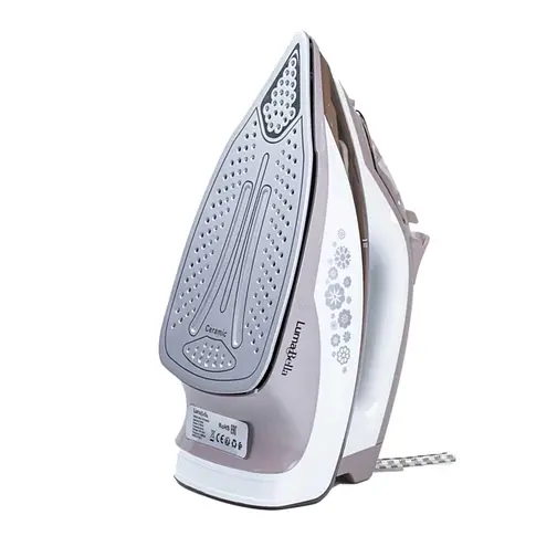 Праска з парою LumaBella B-6008 з керамічною підошвою захист від накипу 2700 Вт Сірий - фото 2