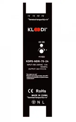Блок живлення на дінрейку 75W 24V IP20 KLOODI KDPS-NDR 75 24V - фото 1