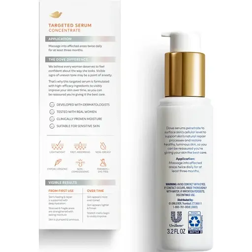 Концентрована сироватка 4 в 1 для тіла Dove для рівного сяючого тону шкіри 100 мл - фото 3