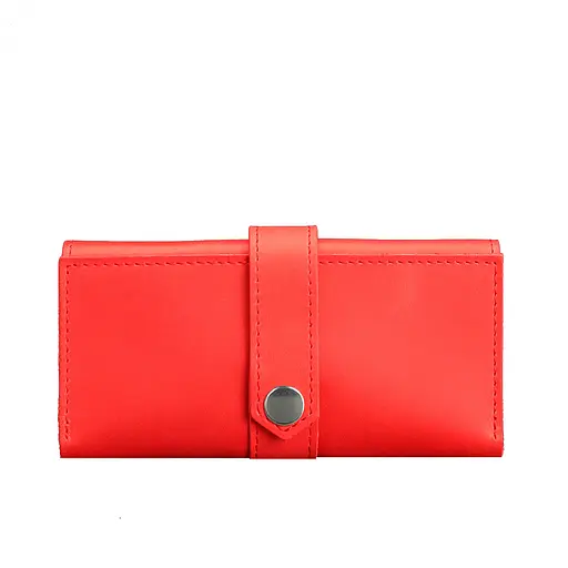 Кожаное женское портмоне 3.0 коралловое - фото 7