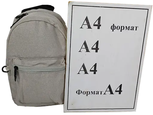 Маленький женский рюкзак 3L Антивор с RFid светло-серый LS sum0028826 - фото 4