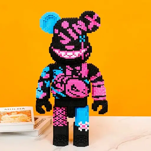 Конструктор Limo Toy Magic Blocks Jinx на 3031 деталь, ведмедик Bearbrick 40.5 см - фото 5