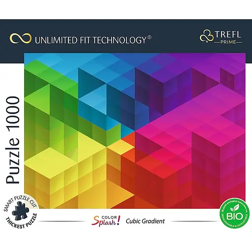 Пазли Trefl Безмежна колекція: Кубічний градієнт 1000 елементів - фото 3