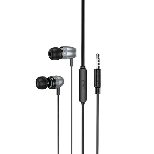 Навушники BOROFONE BM83 Craft universal earphones with mic Black - фото 1