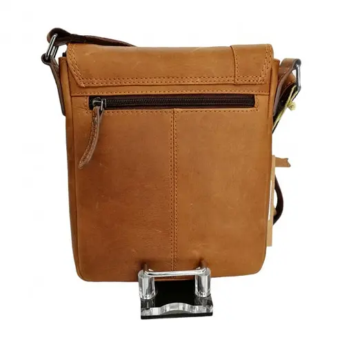 Чоловіча шкіряна сумка Hill&Burry 22х19х5 см sum0026490 - фото 2