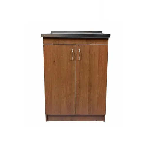 Тумба з накладною мийкою в комплекті для кухні ЛДСП 60х50х83 см Горіх (52867-01131)