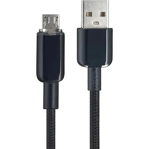 Кабель XO NB249 5A Android PVC Shiny Colorful Micro Data Cable Черный