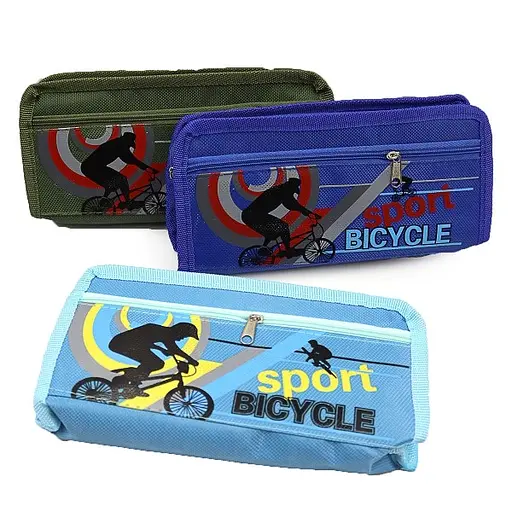 Пенал Bicycle, 2 відділення, 20x10x4 см, 03L-P (В асортименті) - фото 2