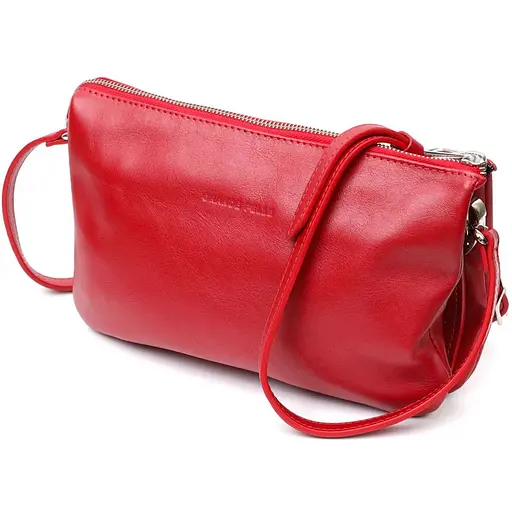 Кожаная женская сумка Grande Pelle 26х15.5х3 см sum0023602 - фото 1