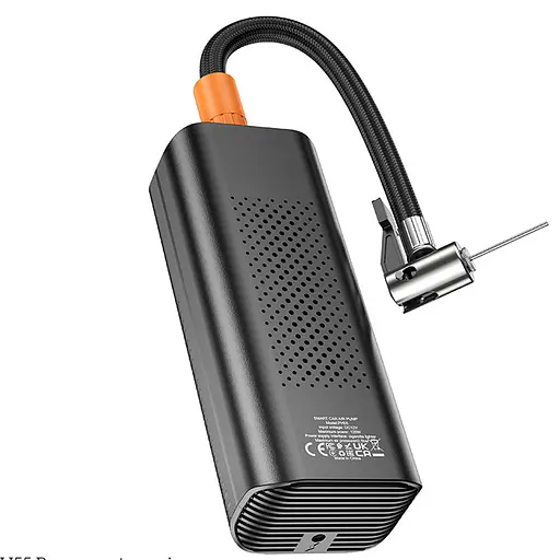 Автомобільний насос Hoco PH55 Roys smart car air pump Black - фото 4