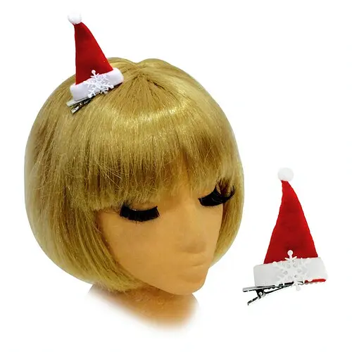 Ковпак Санта Клаус з сніжинкою - фото 2