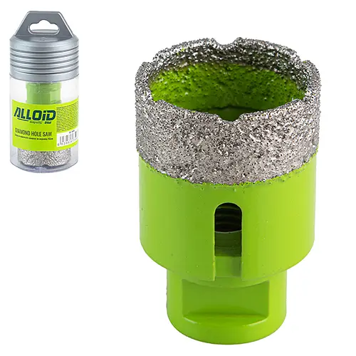 Свердло корончате Alloid Building Tools алмазне по кераміці 40 мм для КШМм 14х2 мм (DC-14040) - фото 2