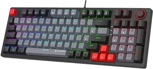 Клавіатура GamePro MK120 Red Switch RGB Black (MK120R)