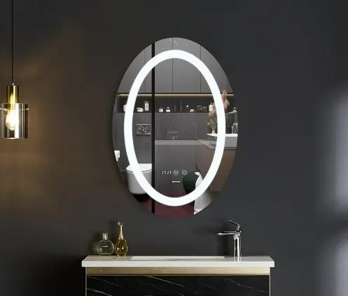 Дзеркало Mixxus Plain MV02-50x70 (годинник, LED-підсвічування, антизапотівання) (MI6010) - фото 3