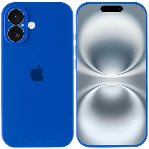 Чохол Epik Silicone Case Full Camera Protective AA для Apple iPhone 16, 6.1 Синій/Capri Blue - фото 3
