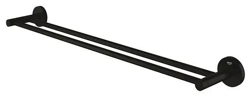 Тримач для рушника подвійний Grohe QuickFix Start 412032430 Чорний матовий - фото 3