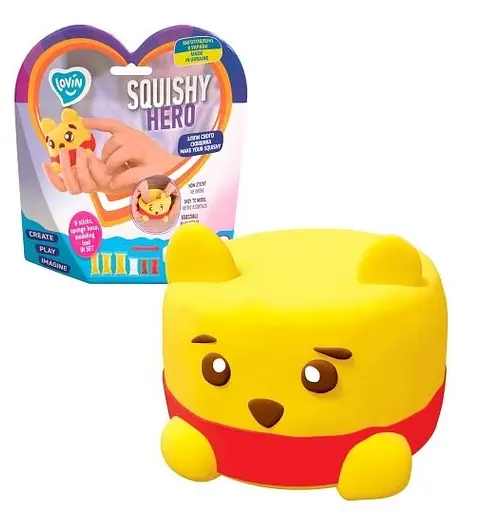 Набор для лепки с воздушным пластилином Squishy Squiny Pooh, TM Lovin