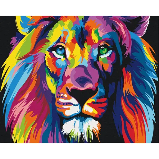 Картина за номерами Райдужний лев Brushme 40x50 см різнокольорова 000221130