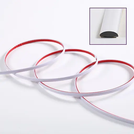 D-образный молдинг 3м x 8 мм x 4 мм Белый D SW-00001550 - фото 2