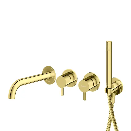 Смеситель для ванны Kohlman Axel gold + BOX скрытого монтажа KPL-QW260AGDW Золотой - фото 1