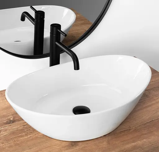 Умывальник Rea Kate 56 white накладной REA-U6801, Белый - фото 2