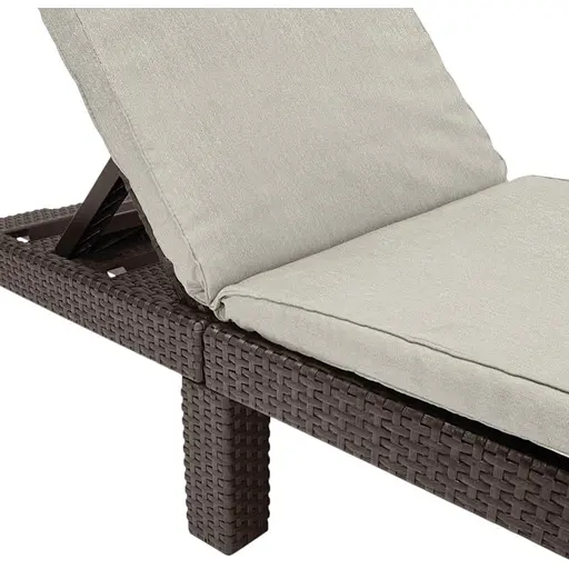 Шезлонг пластиковий Keter Daytona, коричнево-бежевий - фото 3