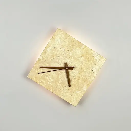 Декоративний квадратний світильник-годинник 23х23 см Line F Арт. STW010S-230 - фото 2