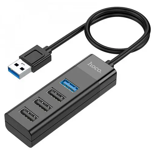 Перехідник Hoco Hub HB25 USB to USB 3.0 + USB 2.0 x 3 - фото 3