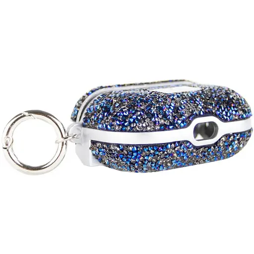 TPU чехол Bling World Rock Diamond для наушников AirPods 3 Синий - фото 5