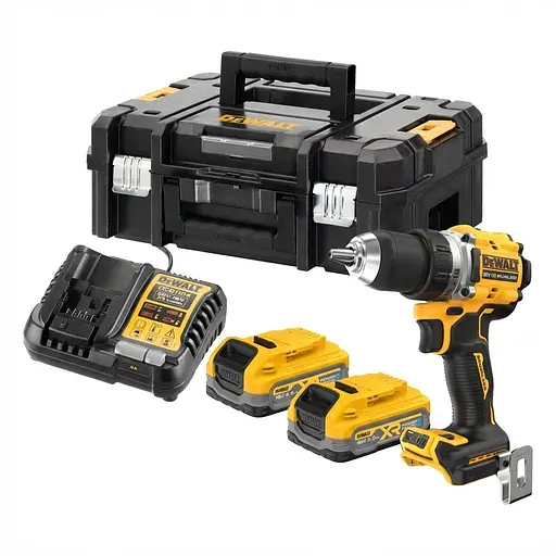 Дриль-шурупокрут DeWalt безщітковий XR Li-Ion PowerStack 18 В 3.5 Аг 90 Нм (DCD800S2T)