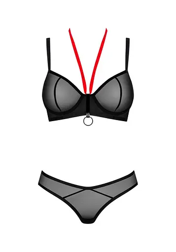 Комплект білизни Obsessive Glandez 2-предмети M/L (чорний) - фото 5