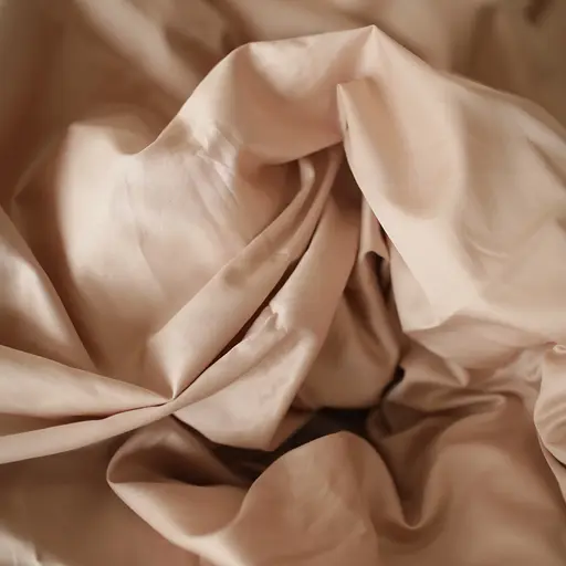 Комплект постельного белья 100% бежевый хлопок Latte - двуспальный - фото 3