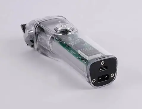 Машинка для стрижки волосся DSP 90493 з насадками різної довжини бездротова машинка для стрижки з акумулятором 5 Вт Прозора - фото 4