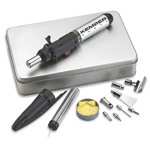 Паяльник газовий Kemper Mini професійний перезаправний з аксесуарами (12100KIT)
