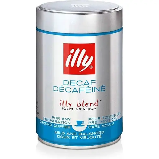 Кофе в зернах Illy Decoffeinate, без кофеина 250 г ж/б - фото 1