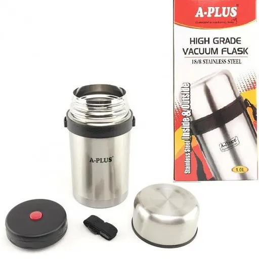 Термос харчовий із неіржавкої сталі A-PLUS 1664 1000 ml з чохлом - фото 4