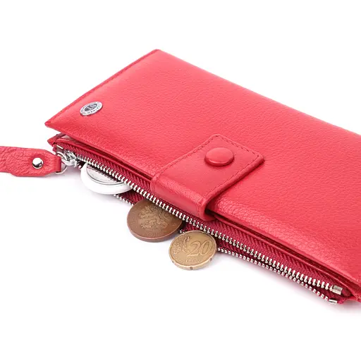 Кожаный женский кошелек ST Leather 9.5х19х2.5 см acs0028465 - фото 6