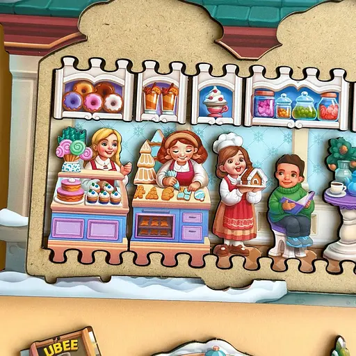 Двошаровий пазл-вкладиш "Магазин іграшок" PSD304 (ПСД304) - фото 3