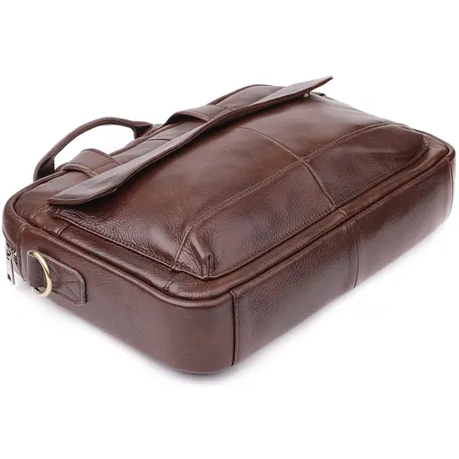 Портфель для мужчин из натуральной кожи Vintage 38,5х27х7 см sum0027463 - фото 5