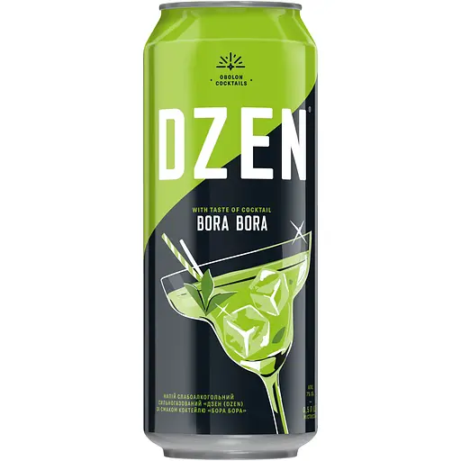 Напій слабоалкогольний Dzen зі смаком коктейлю Бора Бора 7% з/б 0.5 л