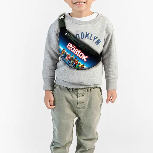 Набір дитячий Роблокс «Roblox» рюкзак 36х27см сумка-бананка, кружка з принтом для хлопчика (01581) - фото 3