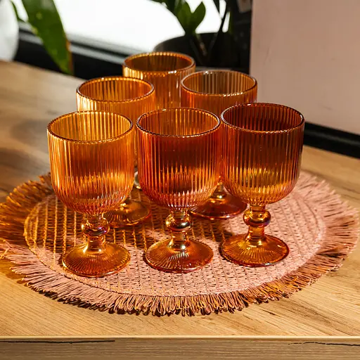 Набор бокалов для вина 6 штук 240 мл бокалы на ножке стеклянные фужеры для вина подарочные Yiwu HP-19-209 - фото 2