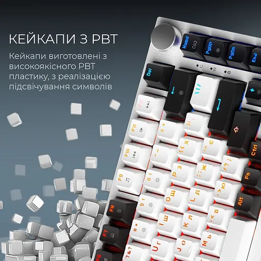 Клавіатура GamePro Asgard Valhalla MK160W Pro White [142214] - фото 9