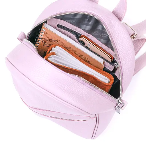 Кожаный женский рюкзак SHVIGEL 21х28х9 см sum0020108 - фото 4