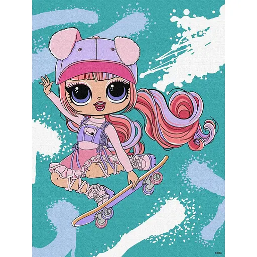 Картина по номерам "Tweens LOL Skate Dance Ali Dance" KHO1207, 30х40 см