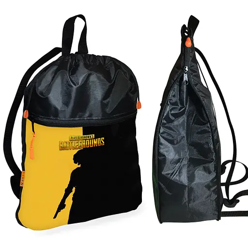 Рюкзак-мішок для взуття, спортивної форми Пабг «PUBG» дитяча сумка для змінки з розширювачем (01348)