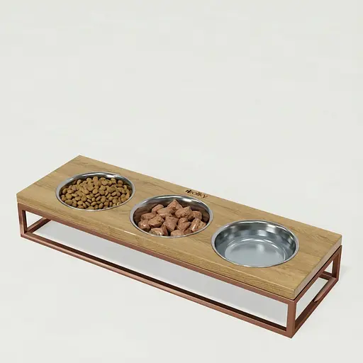 Hollky Base Bar — три миски на підставці (3 × 0,45 л)