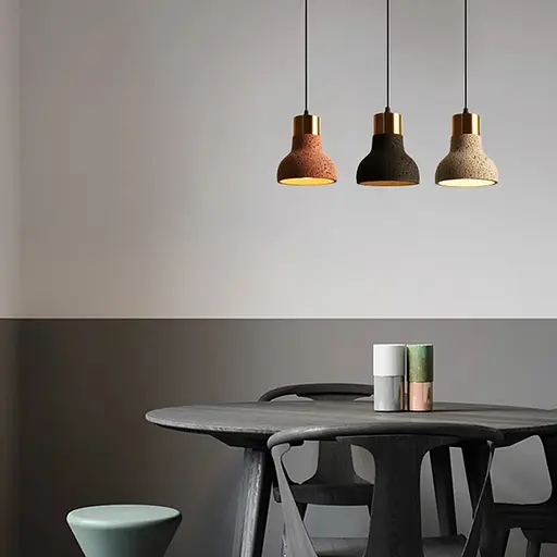 Подвес Terrazzo Toco с черным бетонным плафоном в стиле Ар-деко | Line F | Арт. MJ167/1 BK - фото 1